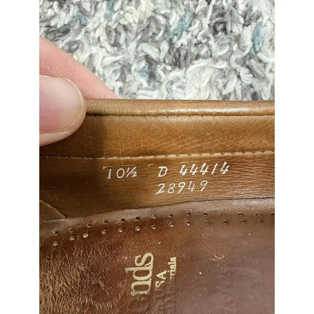 Allen Edmonds Shoes Mens 10.5 Woodstock Penny Loafers Leather Kiltie Braided Tie